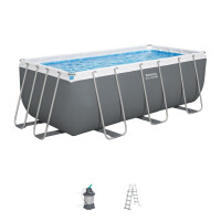 Bestway Piscină Power Steel 4,12 x 2,01 x 1,22 m cu accesorii