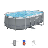 Bestway Piscină Power Steel 4,27 x 2,5 x 1 m cu accesorii