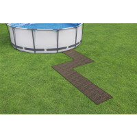 Bestway Covorașe spumă izolantă pentru piscină Wood 0,5 x 0,5 m 12 buc