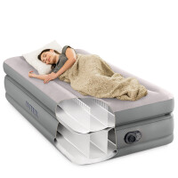 Intex Saltea gonflabilă Prime Comfort Twin cu compresor încorporat