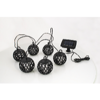 Garden King Lămpi solare LED, șir de 6 lămpi, alb cald SL-1013