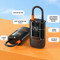 Road Star Compresor portabil cu acumulator Pump2Go