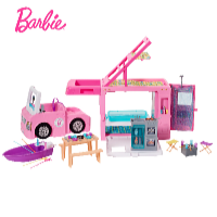 Mattel Barbie caravana de vis 3în1 Super Camper GHL93