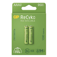 GP Batteries Baterie reîncărcabilă GP NiMH ReCyko+ AAA 2 buc