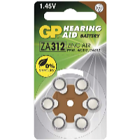 GP Batteries Baterii pentru aparate auditive GP ZA312 6 buc (mini)