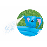 Bestway Piscină pentru copii Elefănțel cu duș 152 x 74 cm