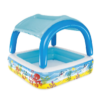 Bestway Piscină pentru copii cu acoperiș detașabil 140 x 140 x 114 cm
