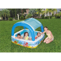 Bestway Piscină pentru copii cu acoperiș detașabil 140 x 140 x 114 cm