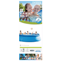 Intex Piscină gonflabilă EASY SET 4,57 x 1,22 m cu accesorii