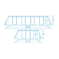 Bestway Piscină Power Steel 4,88 x 2,44 x 1,22 m cu accesorii