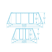 Bestway Piscină Power Steel 2,82 x 1,96 x 0,84 m cu pompă de recirculare