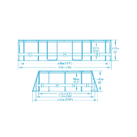 Bestway Piscină Power Steel 4,88 x 3,05 x 1,07 m cu accesorii