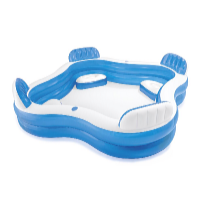 Intex Piscină gonflabilă cu scaune și spătare 229 x 229 x 66 cm