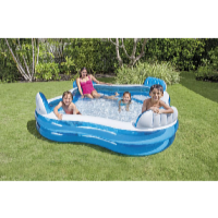 Intex Piscină gonflabilă cu scaune și spătare 229 x 229 x 66 cm