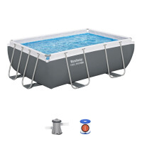 Bestway Piscină Power Steel 2,82 x 1,96 x 0,84 m cu pompă de recirculare