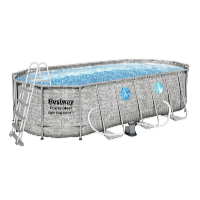 Bestway Piscină Power Steel Stacked Stone Swim Vista 5,49 x 2,74 x 1,22 m cu accesorii