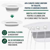 HomeLife Bideu portabil cu pompă manuală