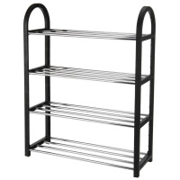 HomeLife Suport pentru pantofi cu 4 rafturi, 46 × 63 × 19 cm