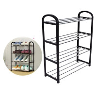HomeLife Suport pentru pantofi cu 4 rafturi, 46 × 63 × 19 cm