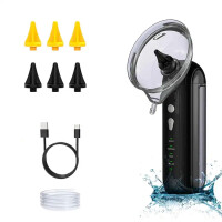 Wellife Aparat electric pentru curățarea urechilor PURE WASH OME01, negru