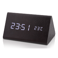 Platinium Ceas deșteptător digital LED din lemn WAC-027