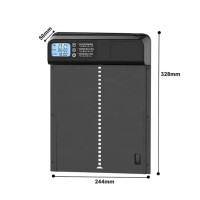 Garden King Ușă automată programabilă pentru cotețul de găini PFS-155
