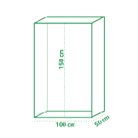Garden King Seră de grădină cu folie TopGreen 100 x 150 x 50 cm BG-F-00704