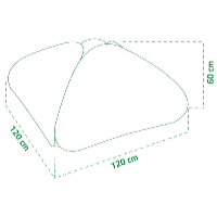 Garden King Seră de folie Spring auto-montantă 120 x 120 x 60 cm
