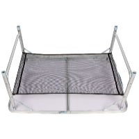 Garden King Masă de camping pliabilă cu plasă de depozitare 90 x 72 x 60 cm