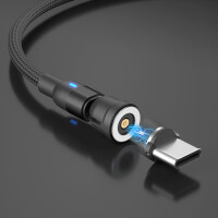 Platinium Cablu de încărcare magnetic 540° 3în1 2m