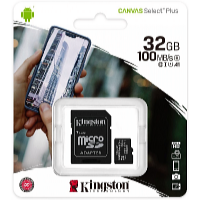 Kingston Card de memorie microSDHC 32GB UHS-I U1 SDCS/32GB Canvas Select Plus