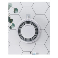 MAXXX Găleată pliabilă din silicon, alb-gri 10 litri