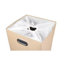 HomeLife Coș textil pentru rufe 62 l, bej
