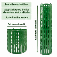 Garden King Protecții pentru trunchiul pomilor - set 3 buc.