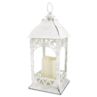 HomeLife Felinar decorativ LED, alb ZK6119