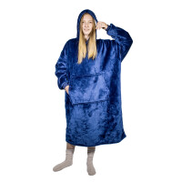 HomeLife Hoodie hanorac TV cu glugă, albastru