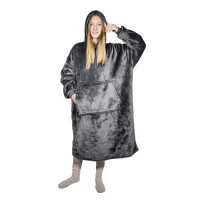 HomeLife Hoodie hanorac TV cu glugă, gri