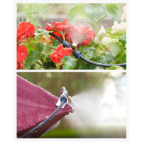Garden King Sistem de pulverizare tip ceață cu 6 duze, 6,1 m