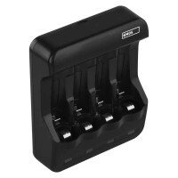 Emos Încărcător pentru 4 acumulatori AA/AAA, 300 mA, alimentare USB 5V/1A, BCN-40