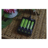 Emos Încărcător pentru 4 acumulatori AA/AAA, 300 mA, alimentare USB 5V/1A, BCN-40