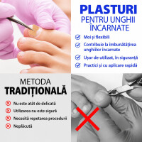 Wellife Plasturi pentru unghii încarnate, 100 buc