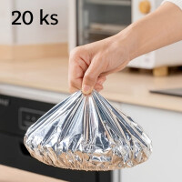 De Gusto Huse elastice de unică folosință pentru alimente ELASTIC ALU, 20 buc.