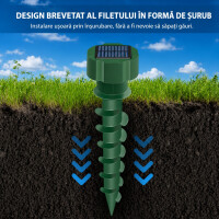 Garden King Aparat solar anti cârtițe și șerpi 3EFFECT SD-SL500 - set 2 buc.