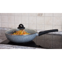 De Gusto Tigaie Wok 30 cm cu mâner detașabil STONITE