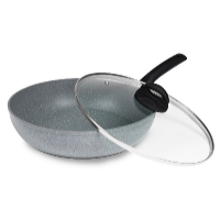 De Gusto Tigaie Wok 30 cm cu mâner detașabil STONITE