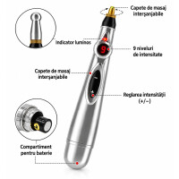 Wellife Stilou pentru masaj prin acupresură ACTIVE 3 în 1