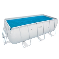 Bestway Prelată solară pentru piscină 3,8 x 1,8 m cu cadru metalic (pentru piscine de 4,12 x 2,01 m și 4,04 x 2,01 m)
