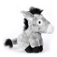Kids World Măgăruș de pluș șezând 28 cm