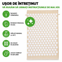 Wellife Covoraș de presopunctură VITAL FIT, 68 × 42 cm, bej