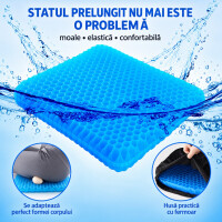 Wellife Pernă de șezut din gel cu husă COMFY